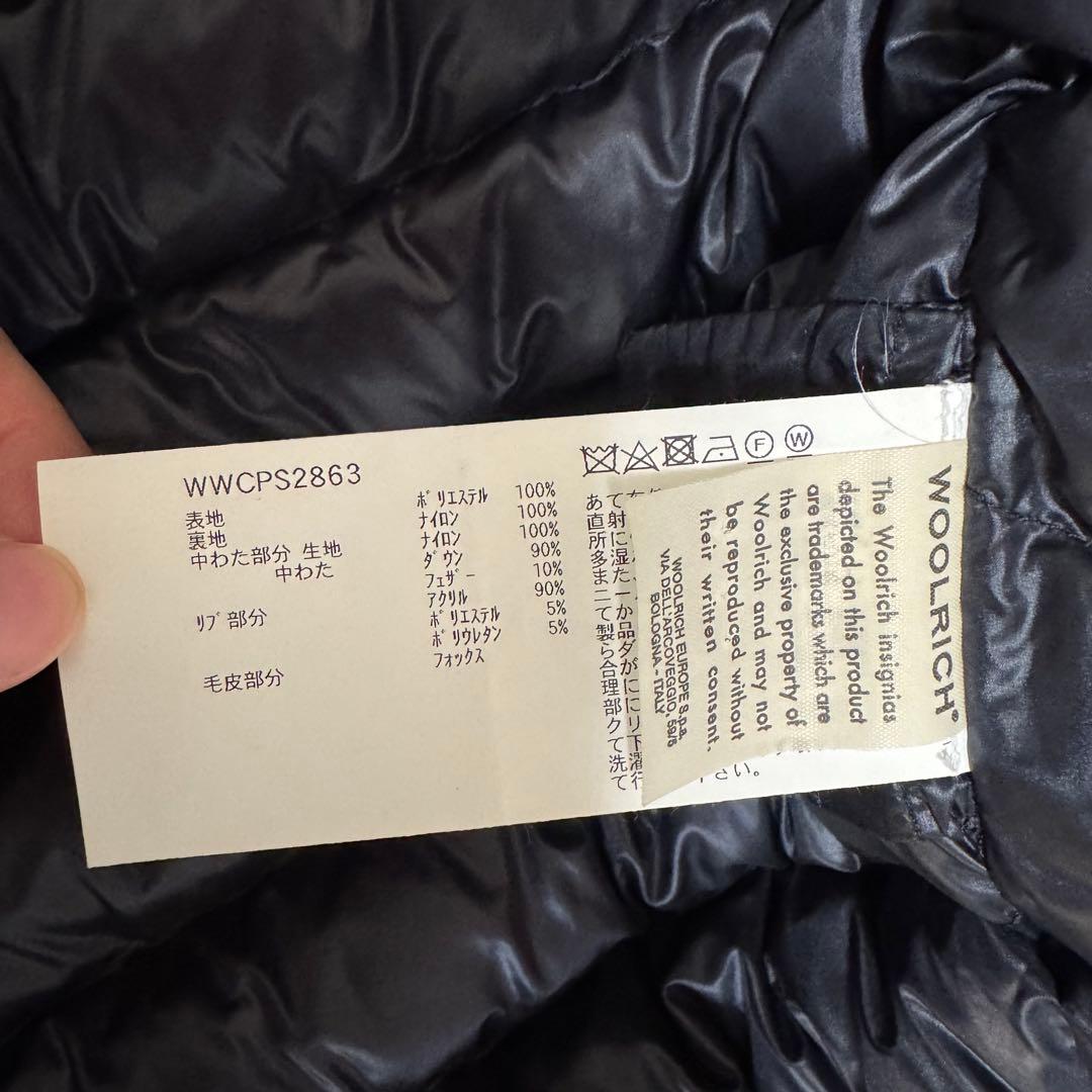 ウールリッチ WOOLRICH IENA別注 ダウンコートS 紺 ネイビー ウールリッチ WOOLRICH IENA別注 ダウンコートS 紺 ネイビー