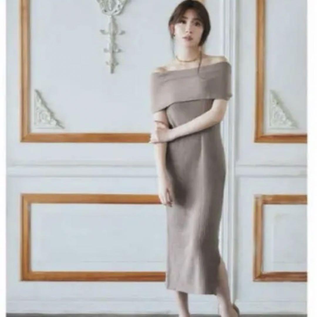 Her lip to ドレス　Off the shoulder Ribbed