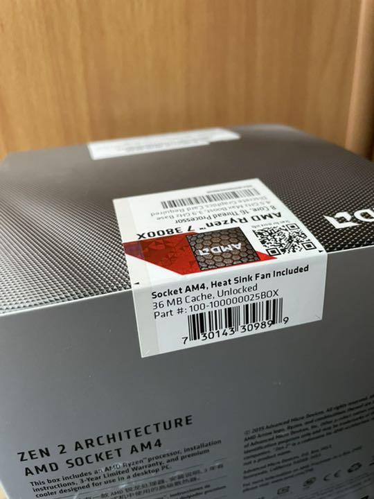 AMD 新品未開封品 CPU vZGYp-m24327490874 Ryzen7 3800X 好評超歓迎