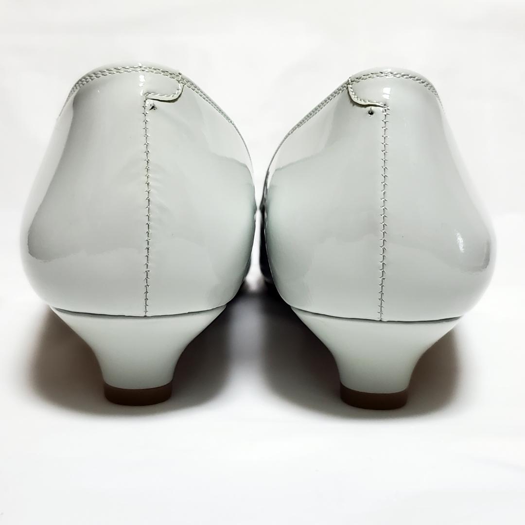 【新品未使用】銀座かねまつ　パンプス　グラデーション　エナメル　24.5