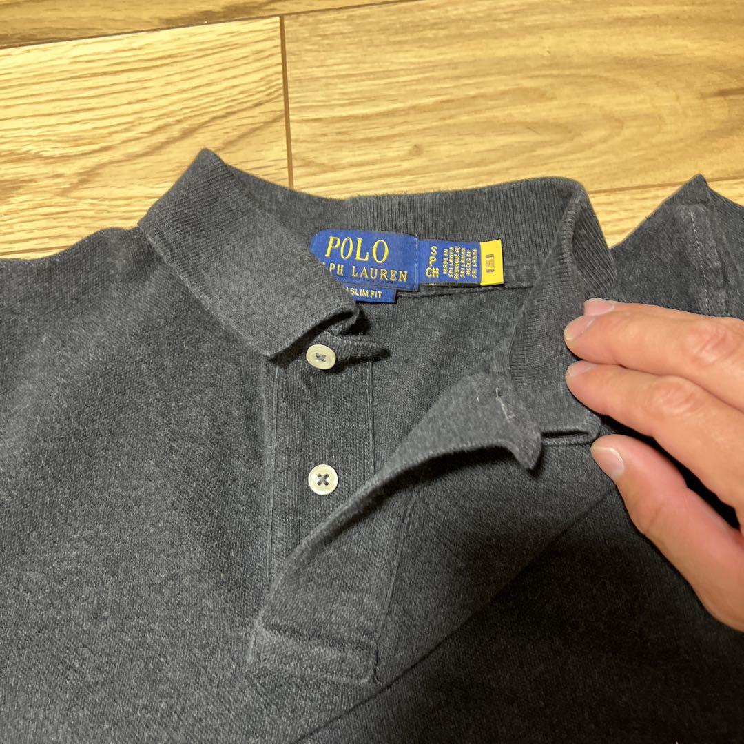 【美品】Polo Ralph Lauren ダークグレー ポロシャツ Polo Ralph Lauren ダークグレー ポロシャツ S - メルカリ