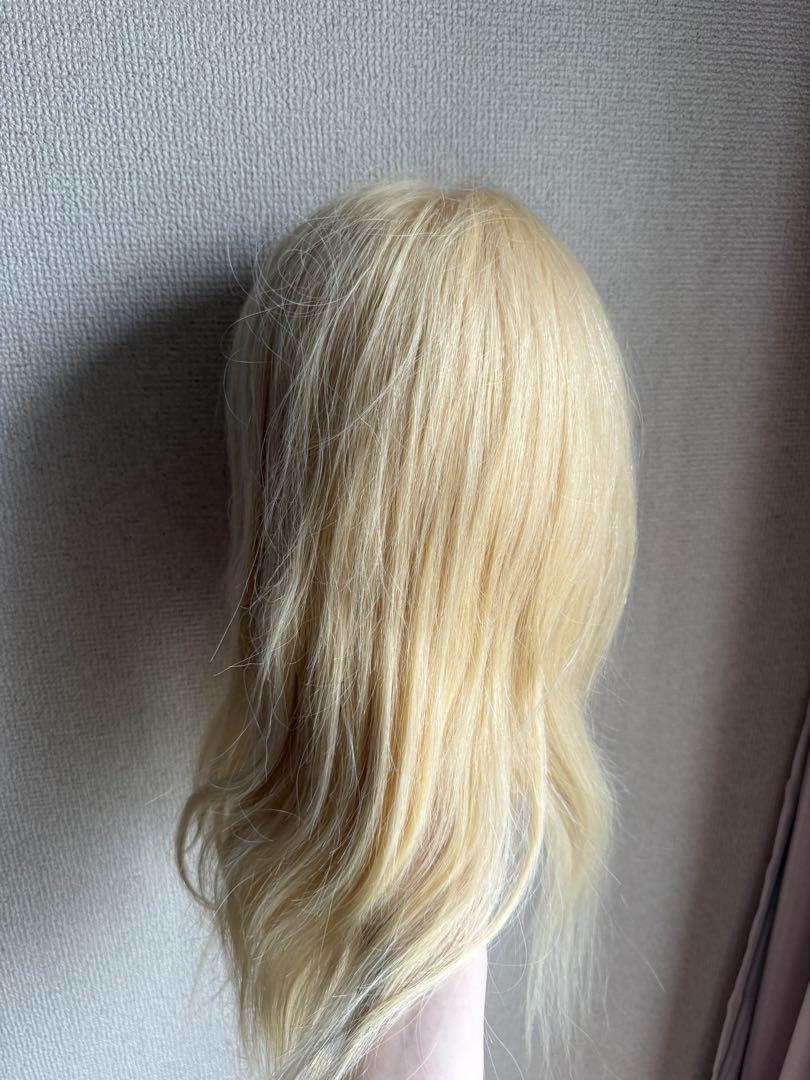 アップウィッグブロンドアレンジウィッグカットウィッグ人毛100% 美容師美容学生 アップウィッグブロンドアレンジウィッグ 人毛100% 美容師 美容学生