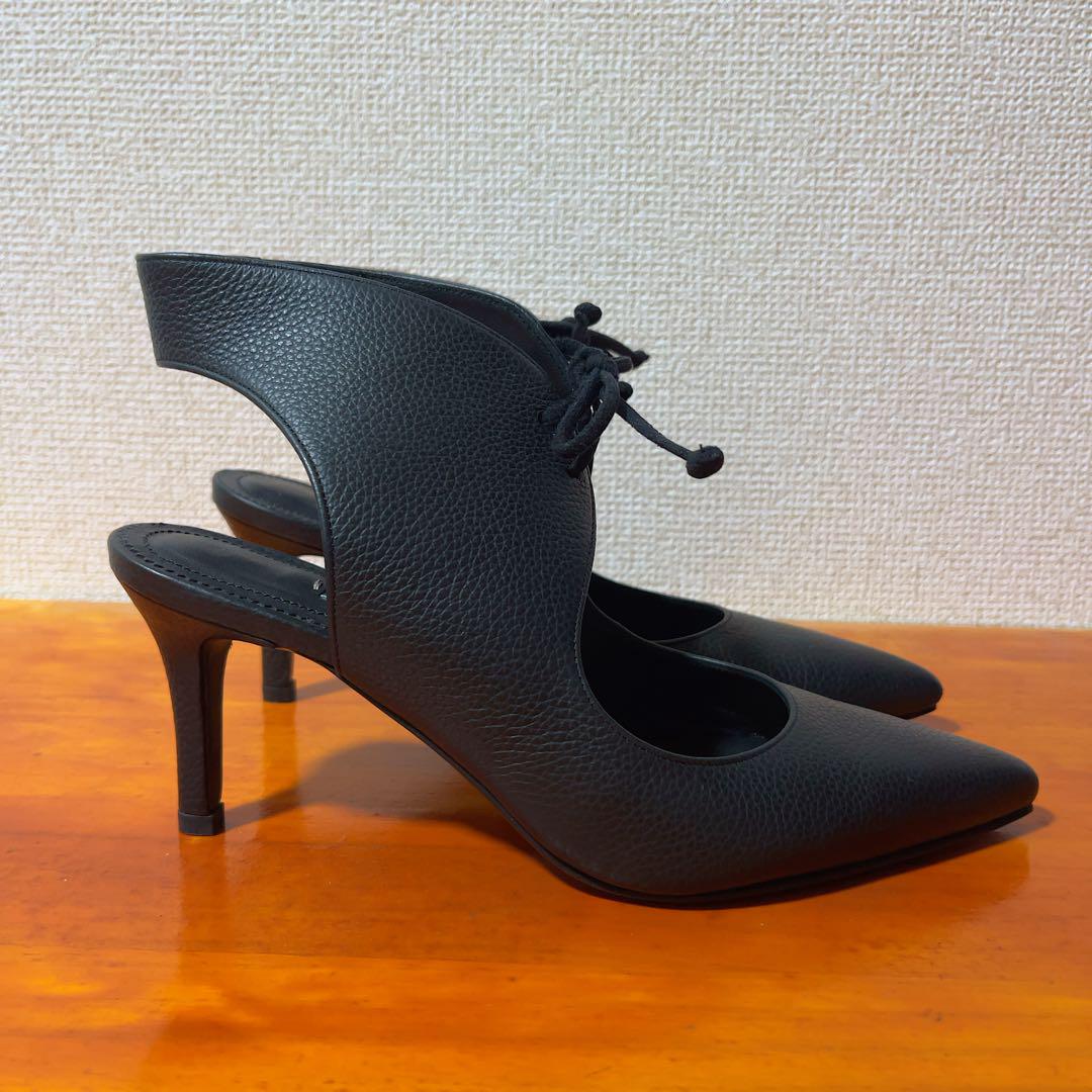 ❀1度のみ着用 パンプス レース 22cm bantan parrish