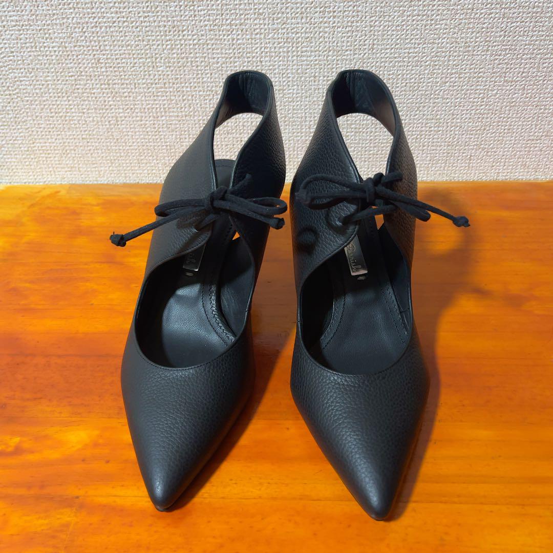 ❀1度のみ着用 パンプス レース 22cm bantan parrish