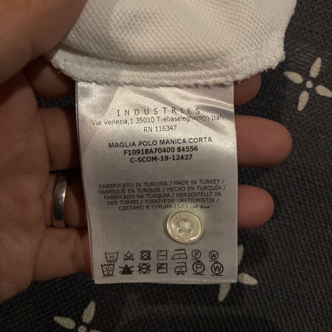 正規品　MONCLER モンクレール　ポロシャツ　白　M