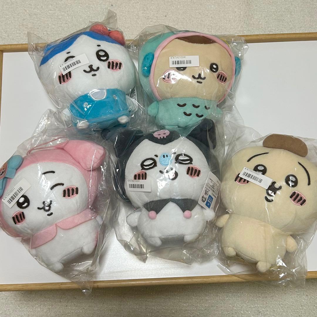 ちいかわ×サンリオキャラクターズ ぬいぐるみ 5体セット