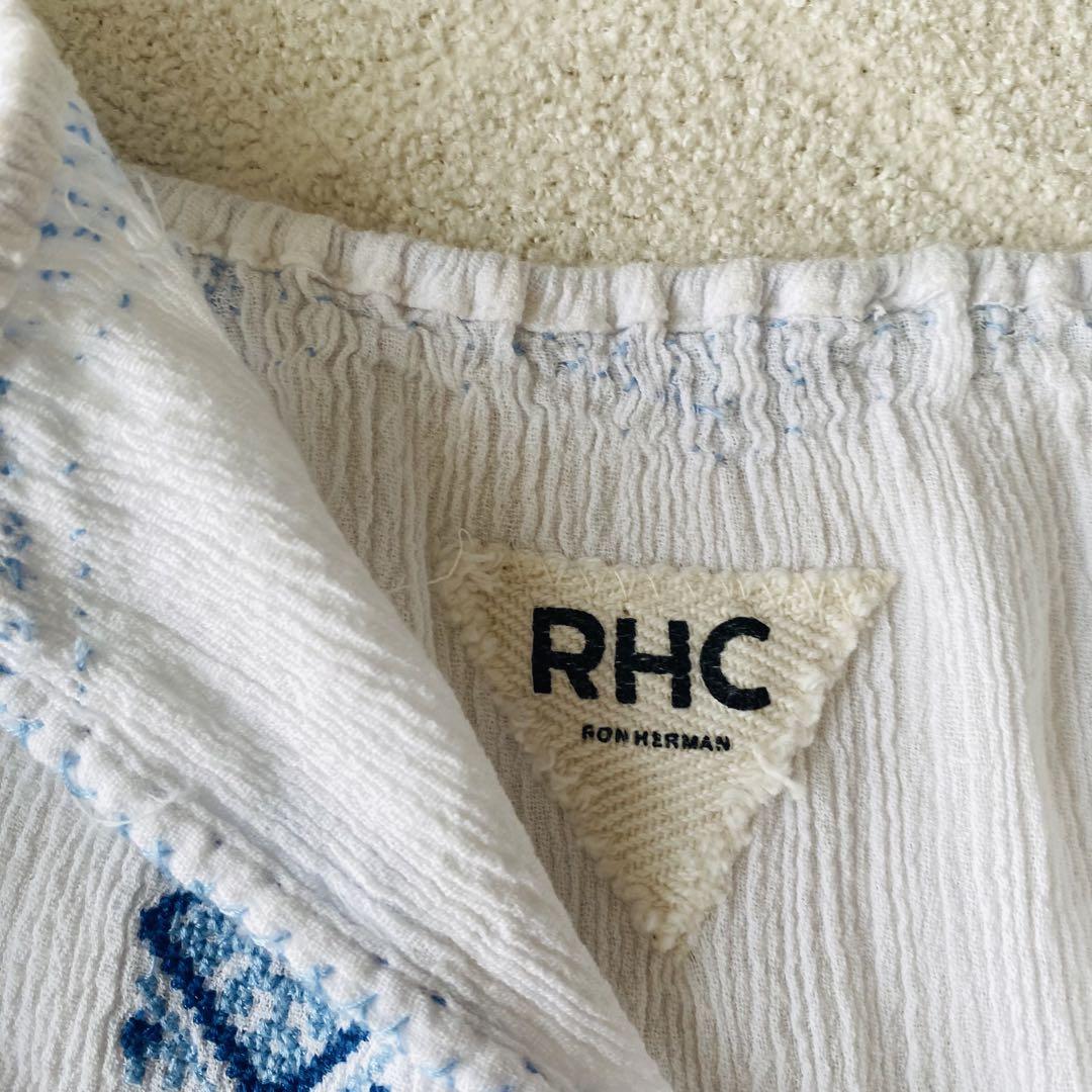 Ron Herman indian embroidery blouse ブラウス Ron Herman インド製 レース刺繍ボリュームスリーブブラウス