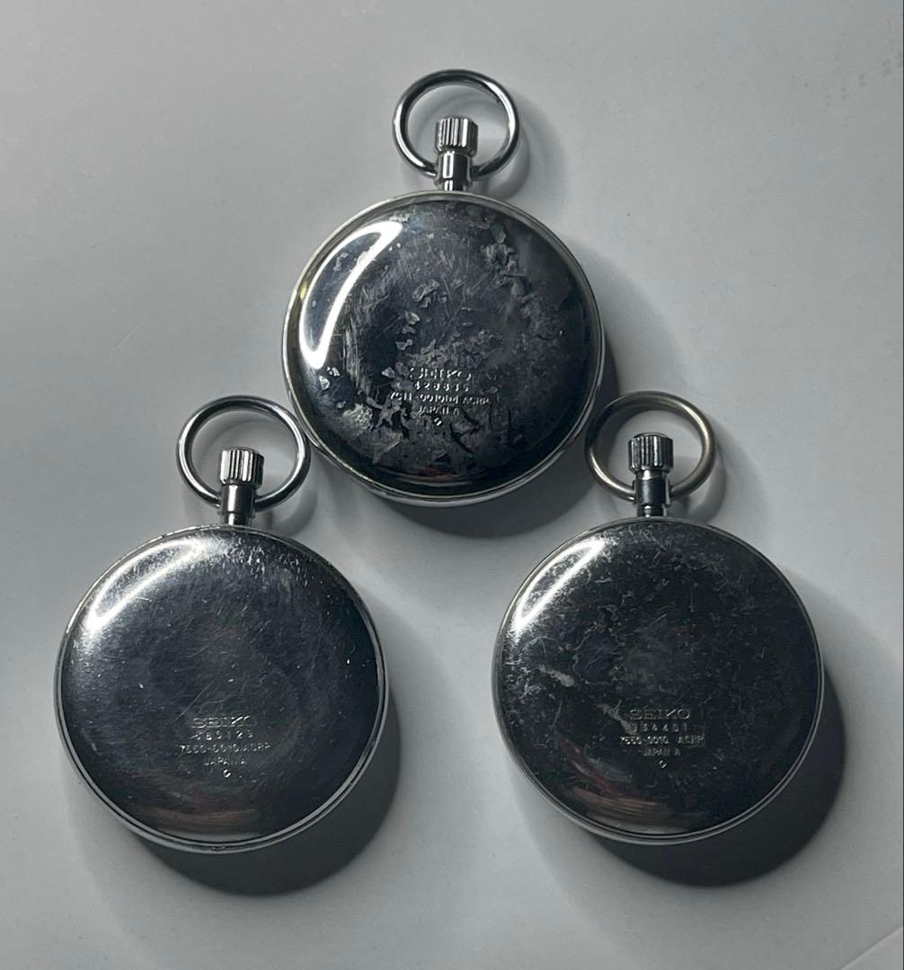 鉄道時計 懐中時計 不動３個set 19セイコー