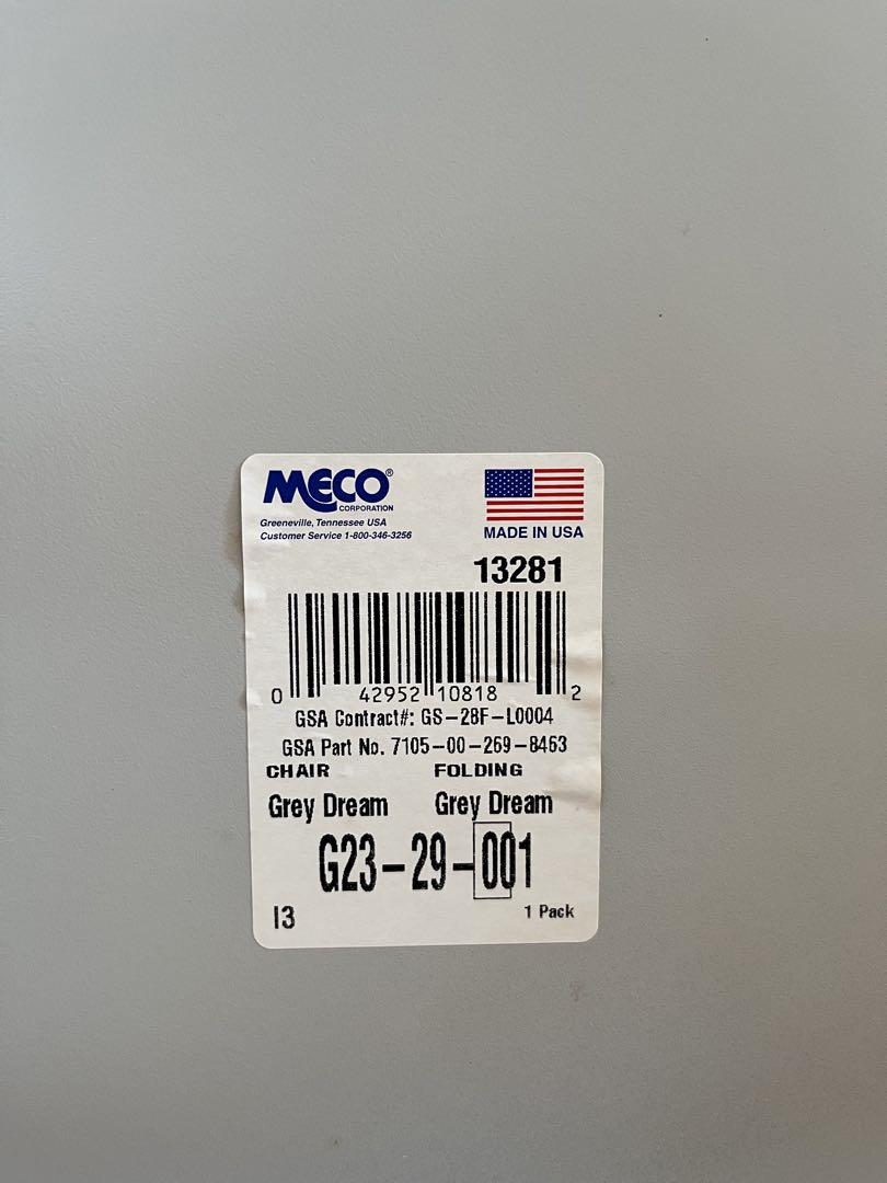 ◆未使用◆ Meco フォールディングチェア　② 折り畳み椅子　アメリカ　USA