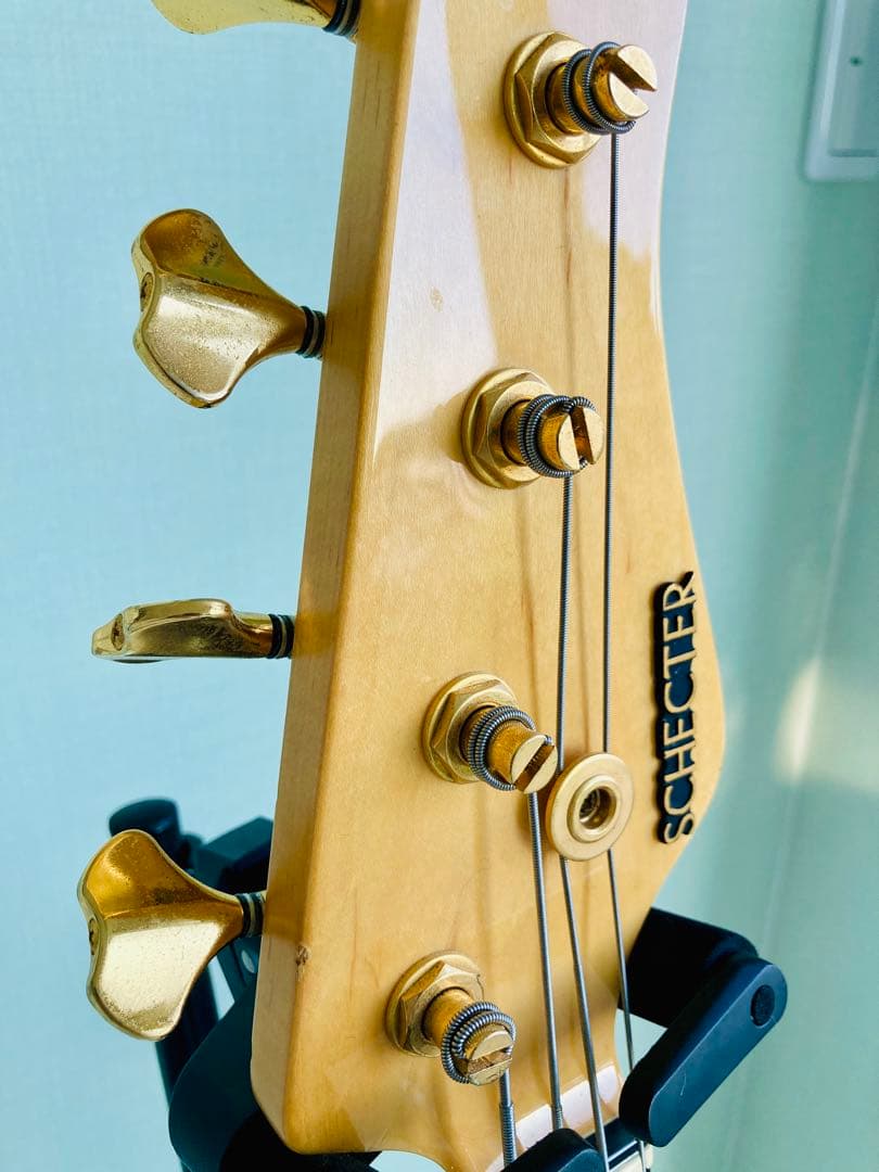 Schecterフレットレスベース2002年Bartolini搭載　ハードケース