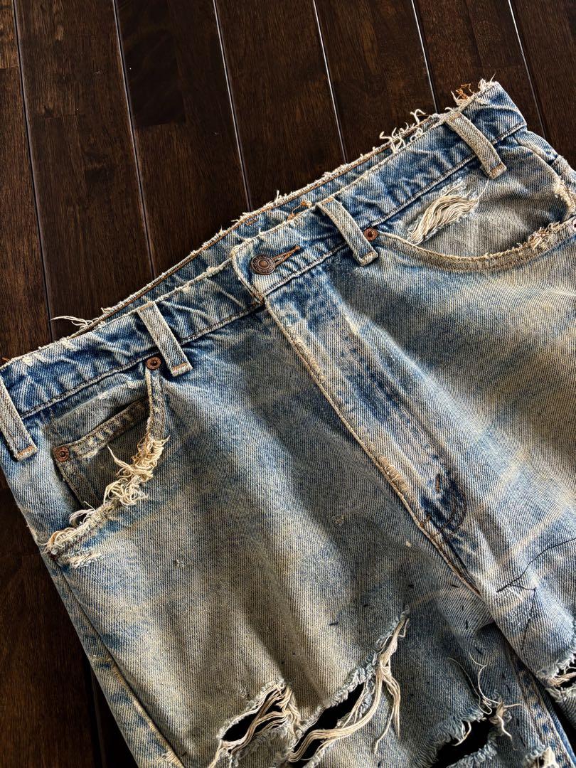 Levis/90s MEXICO製 505 グランジデニム オレンジタブ W34