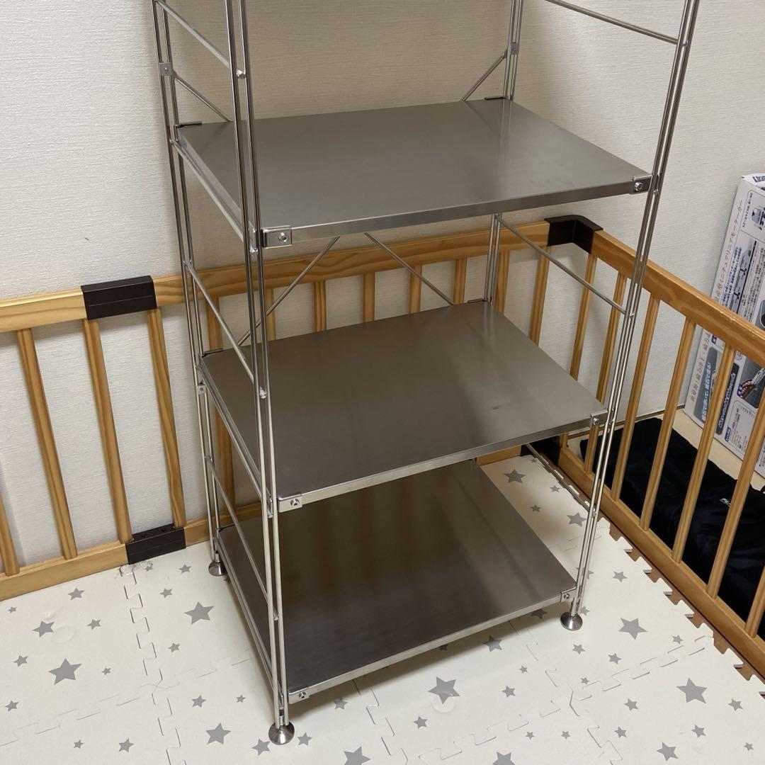 無印良品 ステンレスユニットシェルフラック ステンレス棚