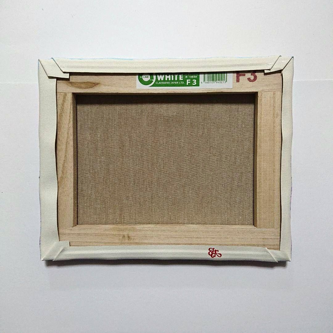 ラベンダーの丘】アクリル画 F3 風景画 絵画 絵画