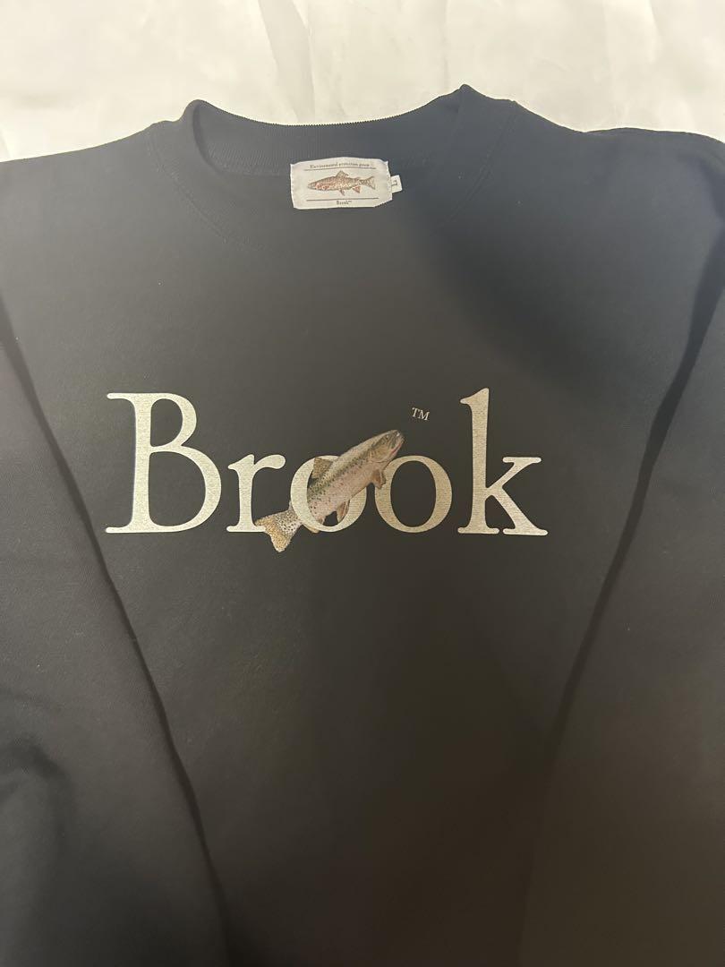 Brook 魚プリント スウェット Mサイズグレー