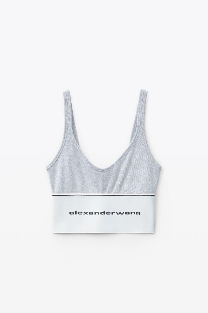 alexanderwang ロゴ入りブラトップ グレー alexanderwang ロゴ入りブラトップ グレー S - メルカリ