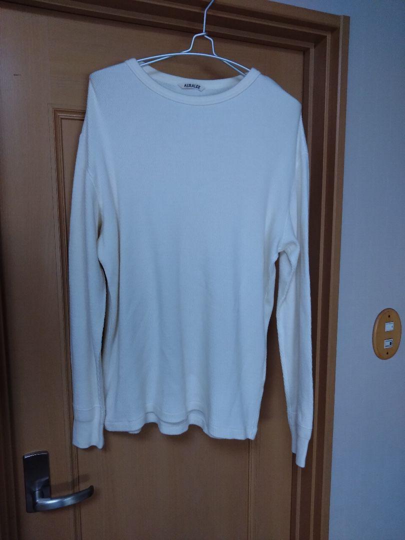 トップス AURALEE 23AW LIGHT THERMAL PULL OVER