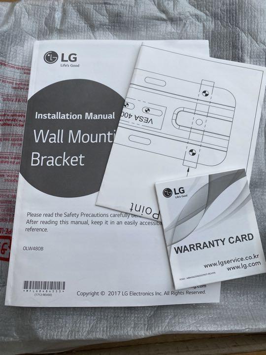 壁掛けブラケット OLW480B ez slim Lg マウント|mercariメルカリ官方指定廠商|Bibian比比昂代買代購