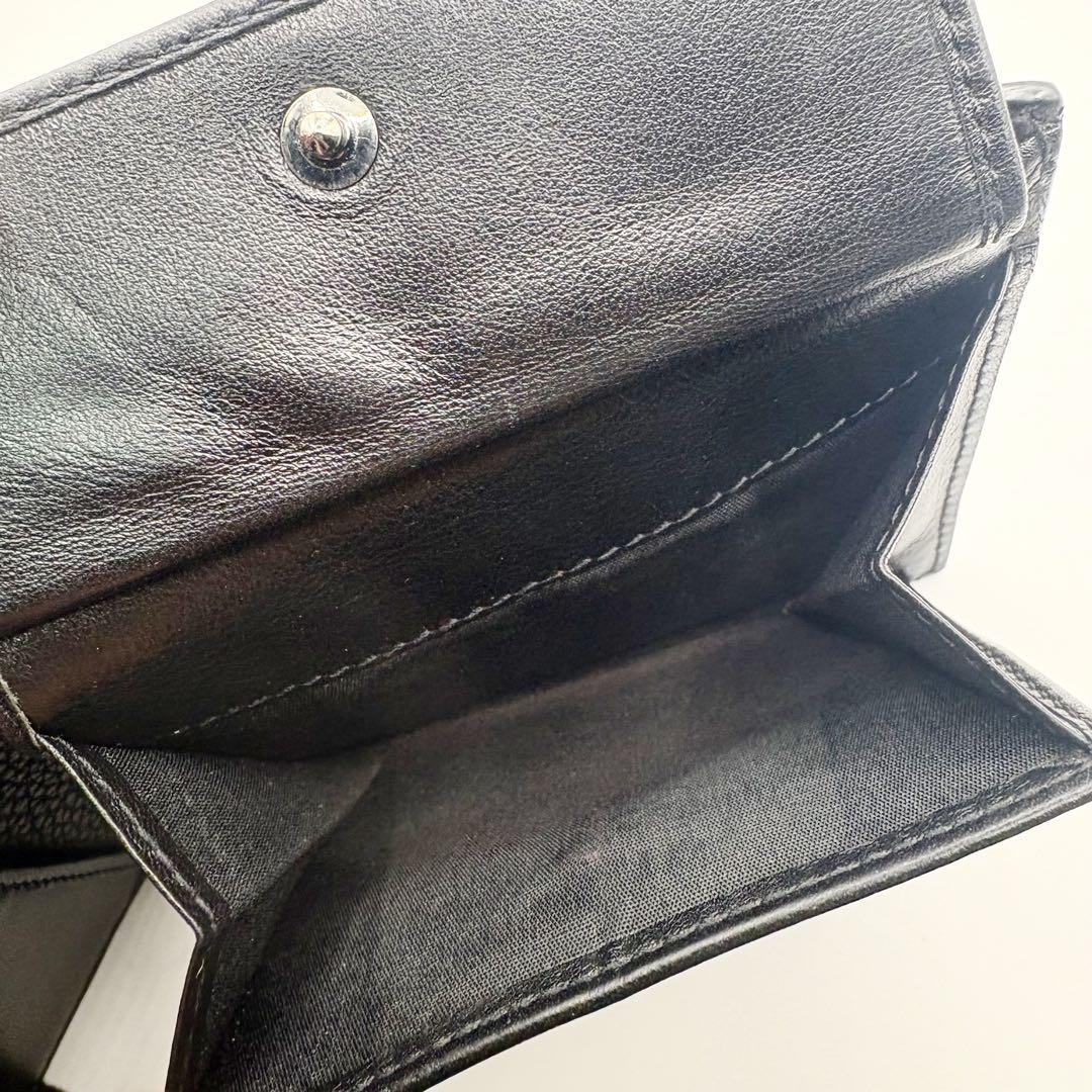 ①【付属品付き・美品】Christian Dior 二つ折り 財布 CDロゴ