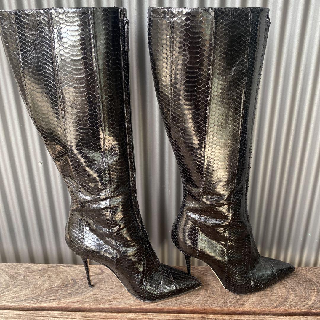 美品 MANOLO BLAHNIK マノロブラニク36 パイソン