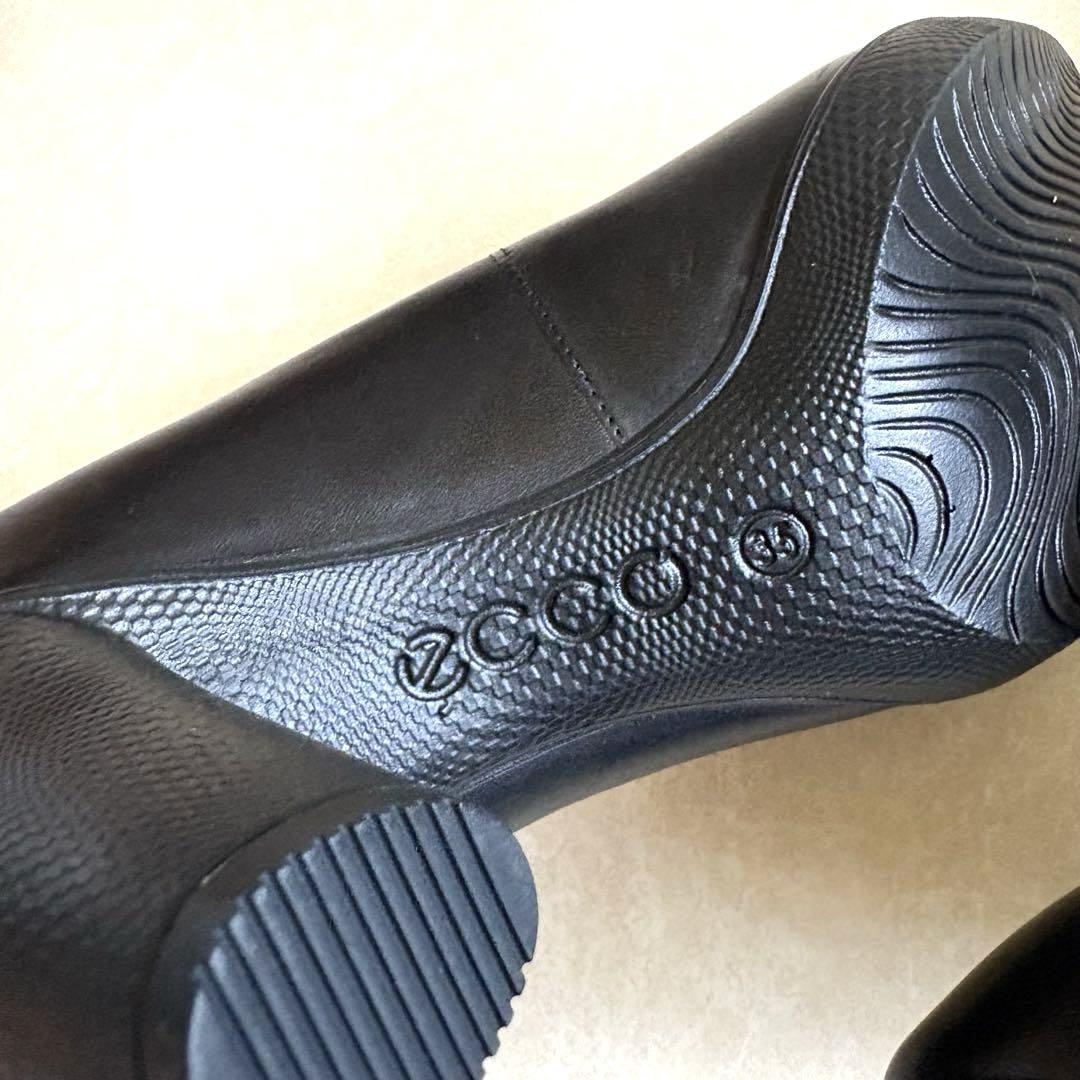 【新品】エコー ecco プレーン パンプス チャンキーヒール コンフォート