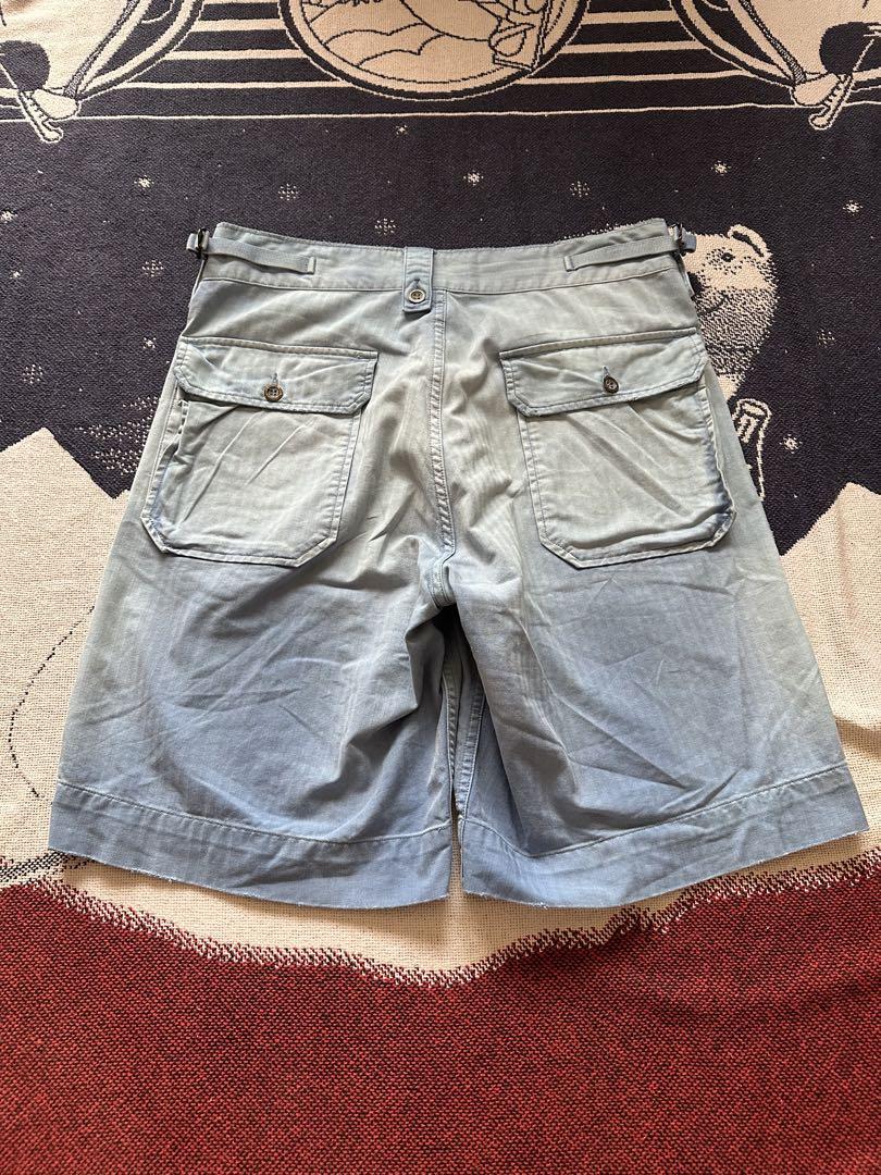 RRL ヘリンボーンツイル　ショートパンツ　メタルボタン　ダブルアールエル RRL ヘリンボーンツイル ショートパンツ メタルボタン ダブル