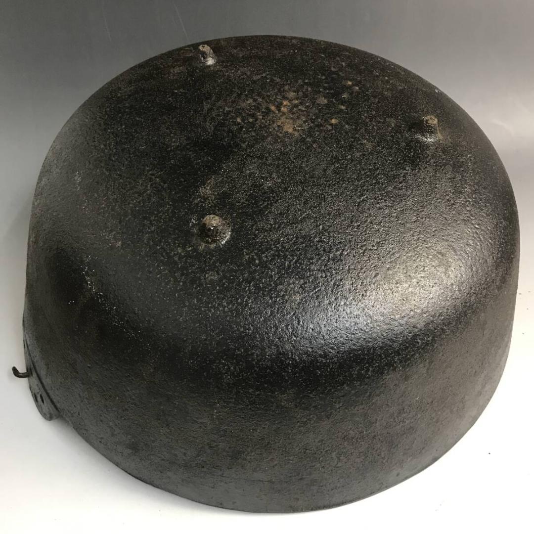 昭和レトロ 鉄器 囲炉裏鍋 五徳付 鉄製 鋳物 鋳鉄 いろり鍋 鉄鍋