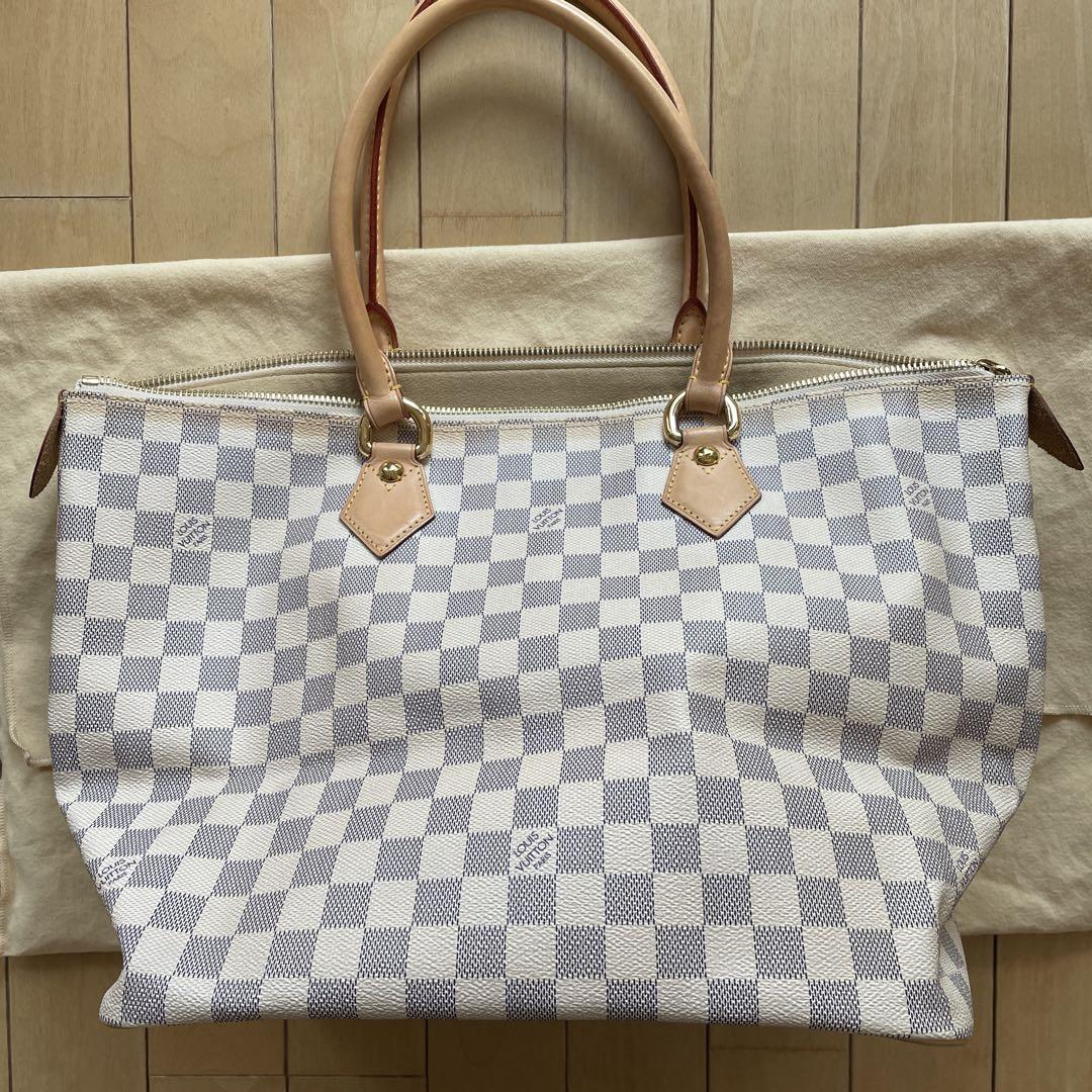 【超美品】ルイヴィトン ダミエ アズール サレヤ MM バッグ