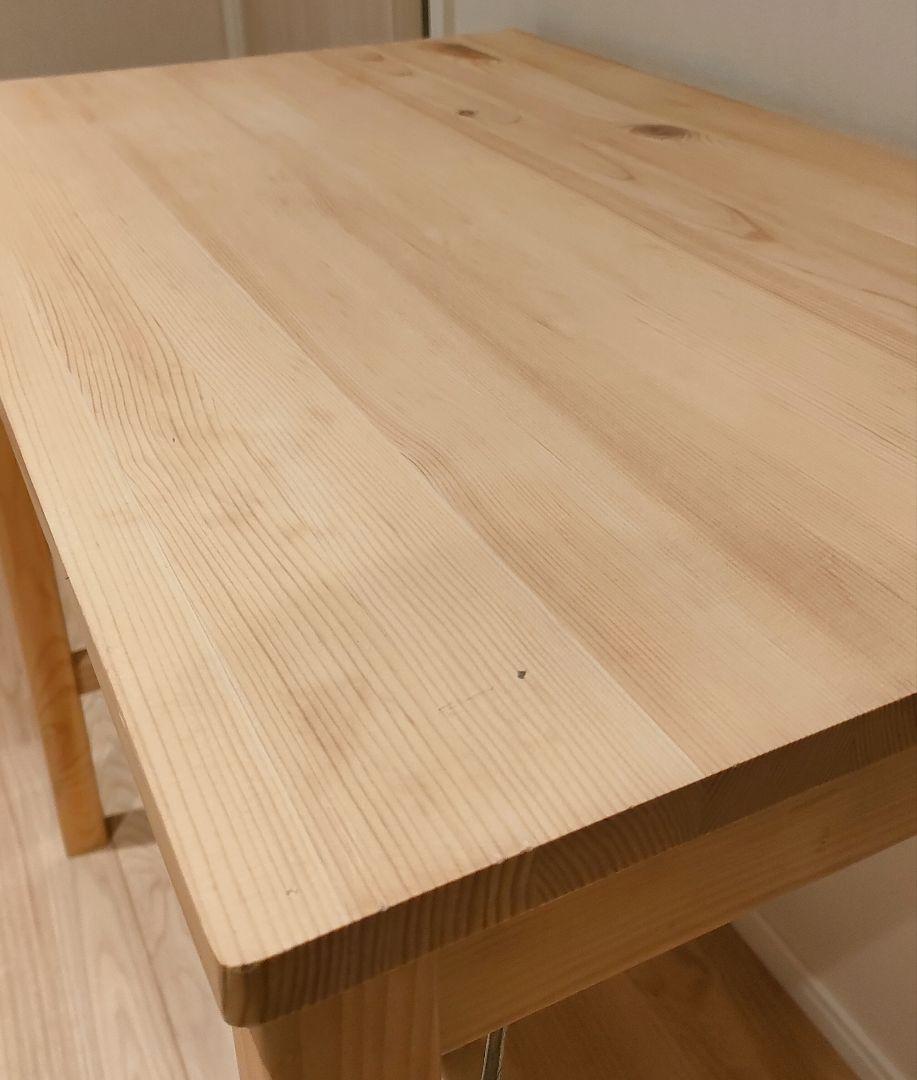 【美品】無印良品　パイン材折りたたみテーブル