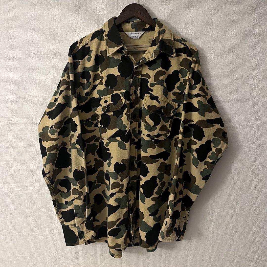 FROSTPROOF ダックハンターカモ 長袖シャツ 古着 USA製
