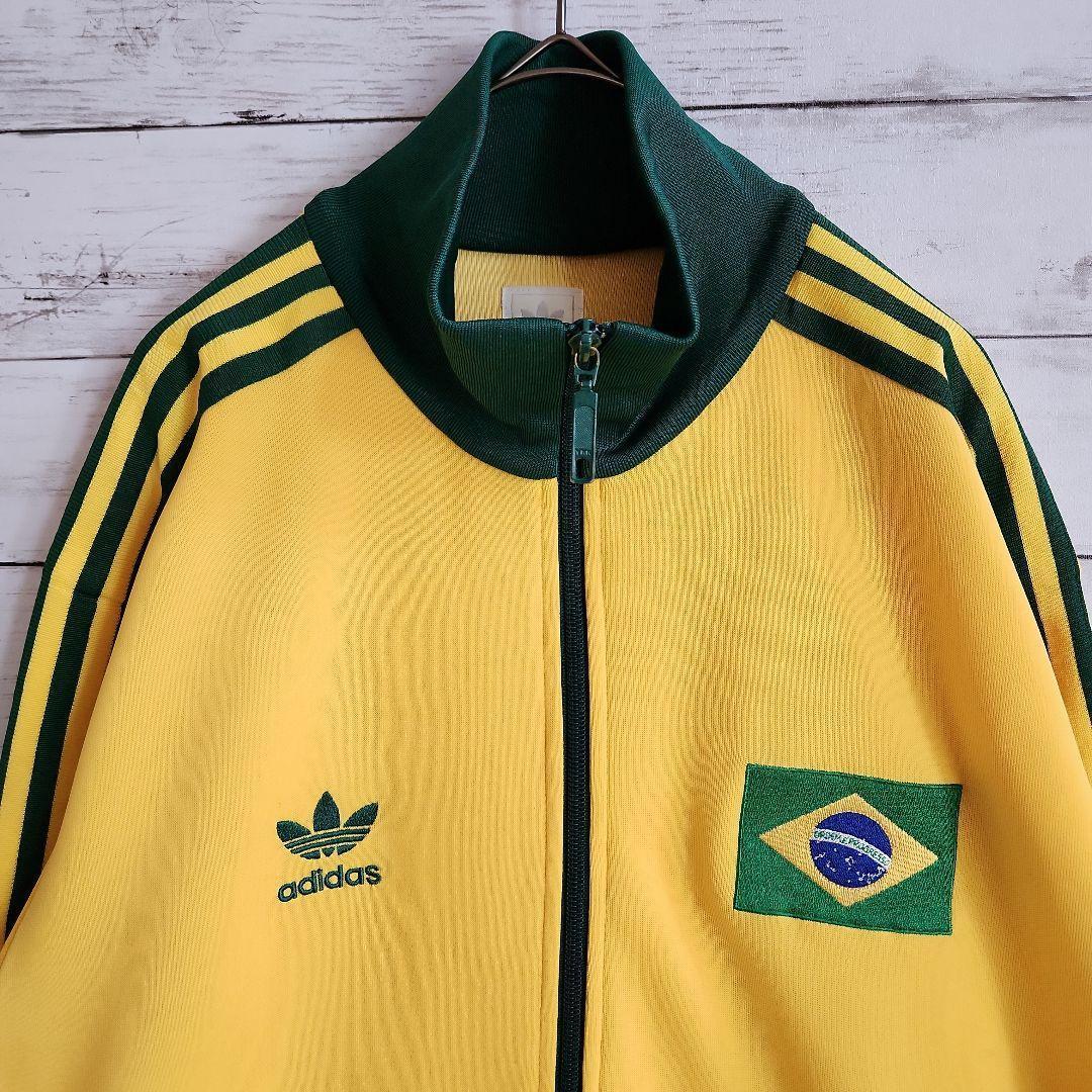 アディダス トラックジャケット Ｌ ブラジル 刺繍 トレフォイル FIFA