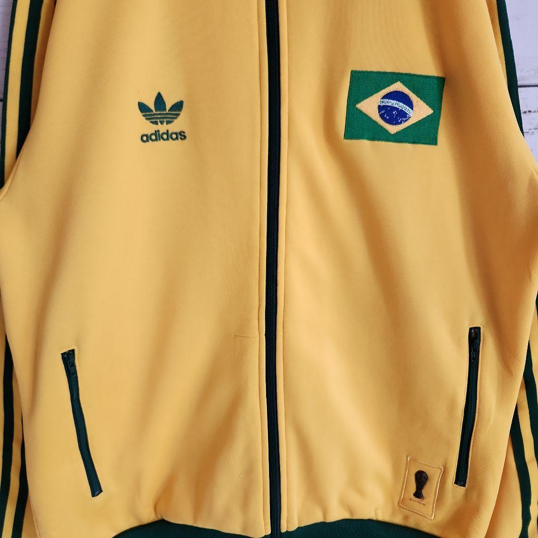アディダス トラックジャケット Ｌ ブラジル 刺繍 トレフォイル FIFA