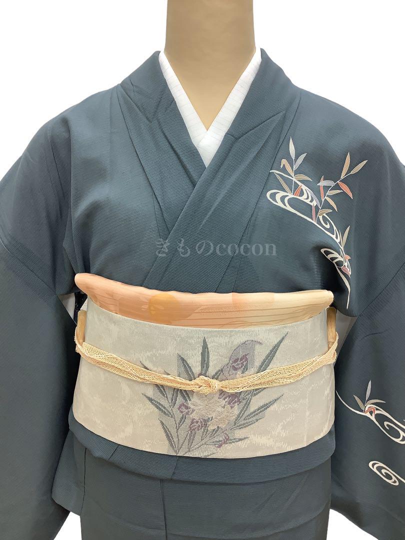 ⚫︎mk-1146 付下げ訪問着 夏 絽 身丈159.5 裄65 単衣 6-27