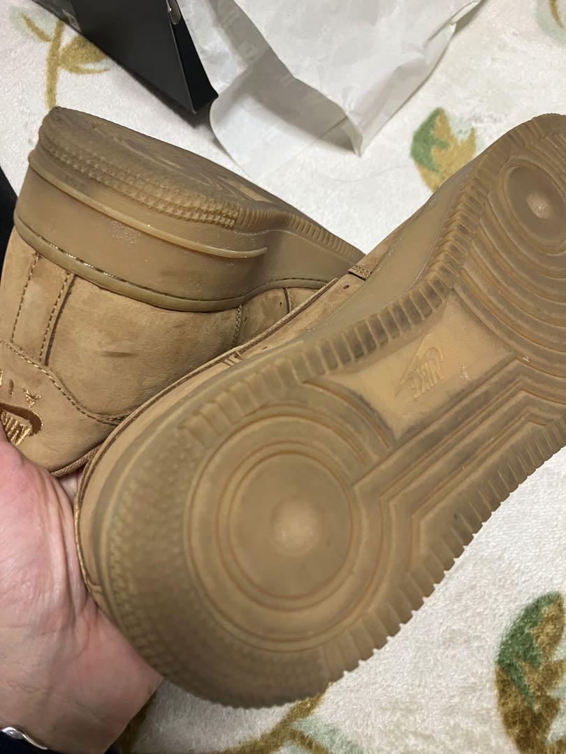 極美品!supreme nike air force 1 Flax wheat 画像4