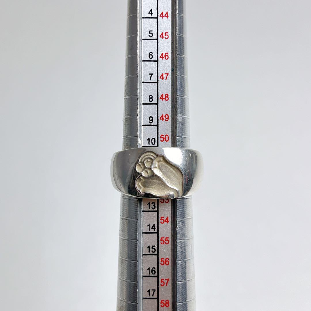 11号】Vintage 925 silver flower ring ( ヴィンテージ シルバー