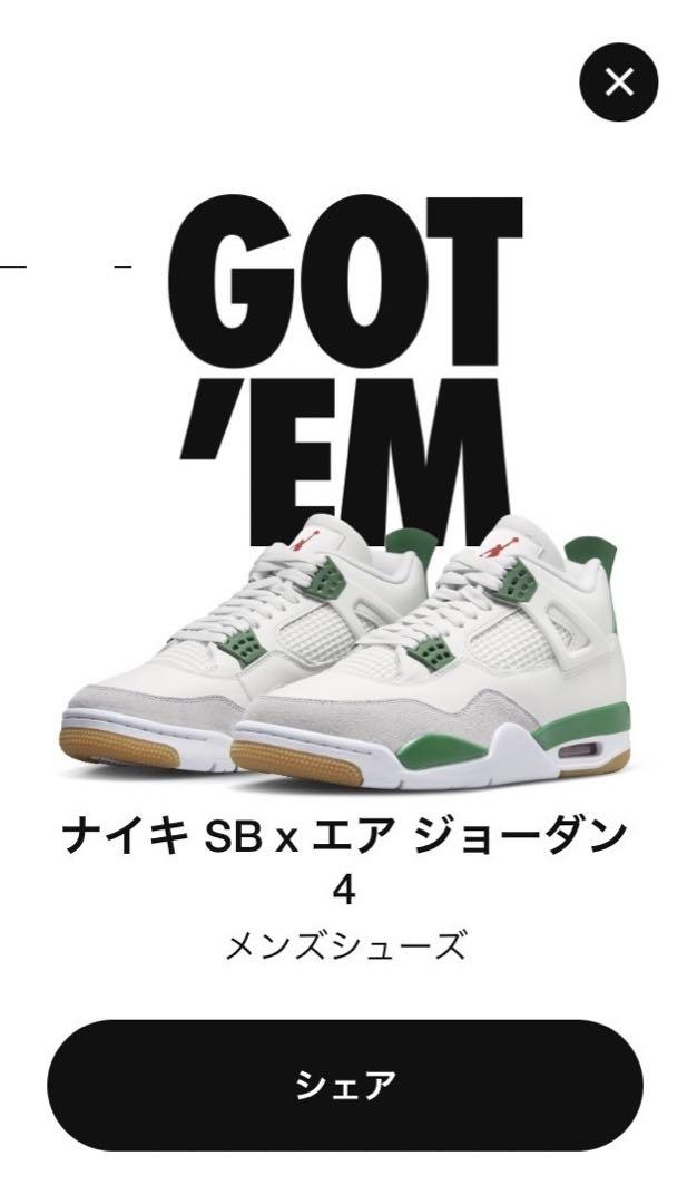 あんしん鑑定利用可能Nike SB × Air Jordan 4 \