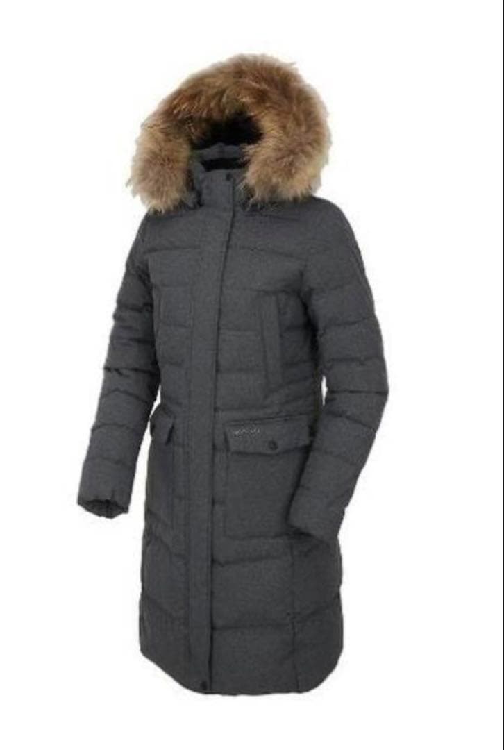 ダウンレディースコートグレーMM・montbell
