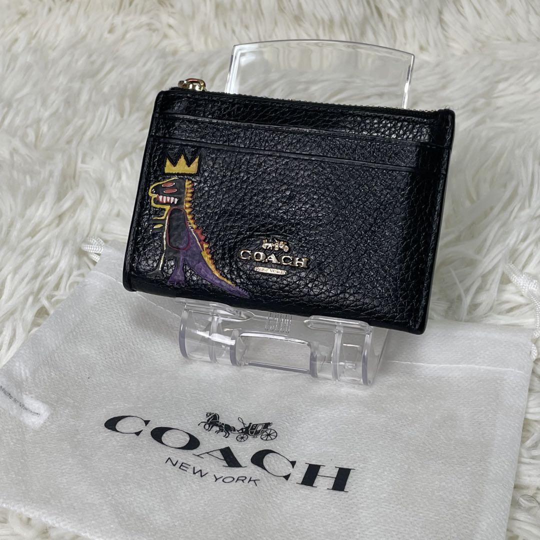 COACH コーチ　コインケース　恐竜 COACH コーチ レキシー レザー コインケース 恐竜 グリーン 瑞穂