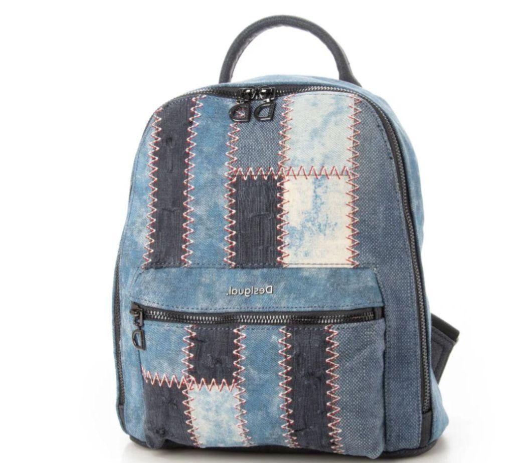 新品　Desigual　デニム柄　リュック