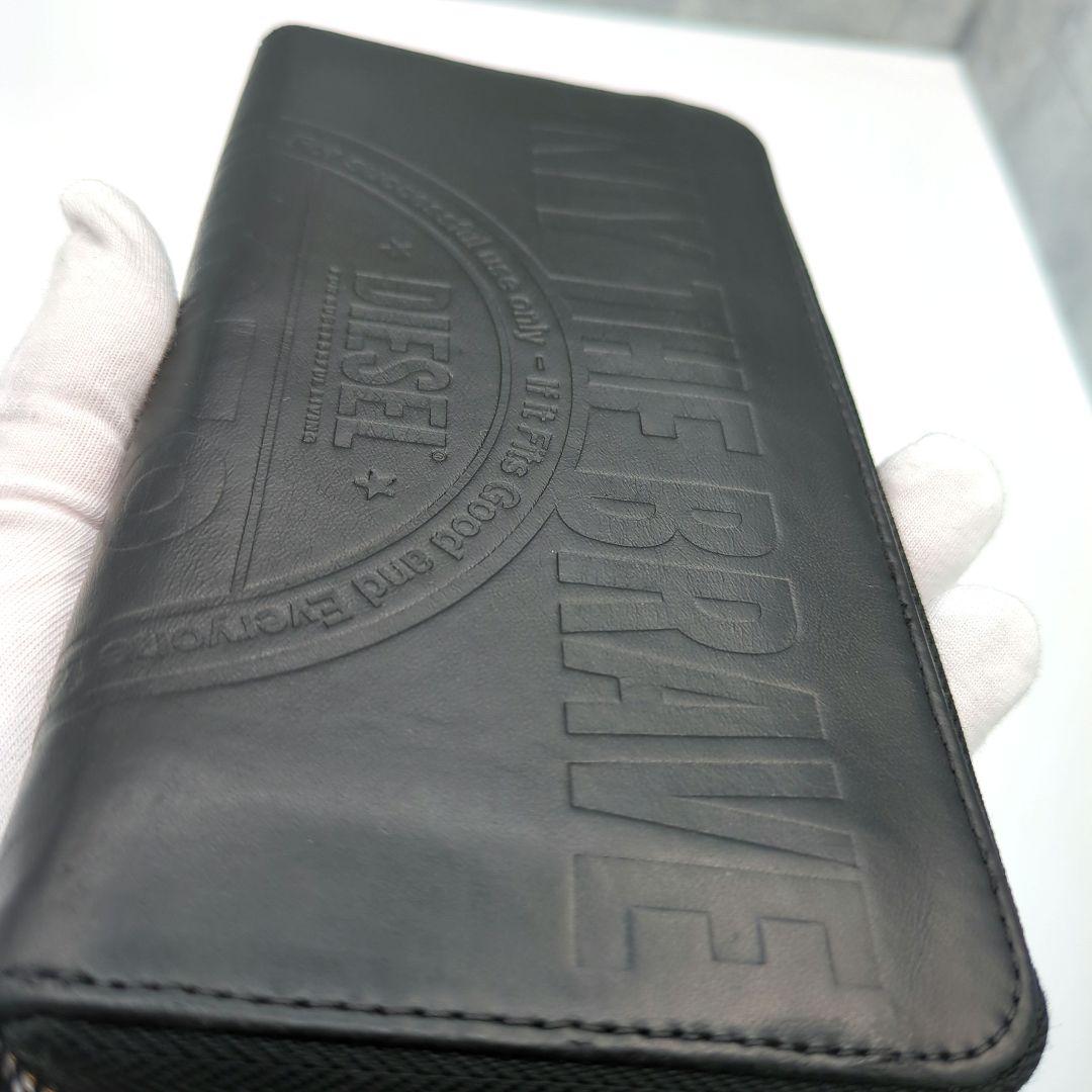 ✨美品✨Diesel 　ディーゼル ラウンド長財布 　　ブラック　黒