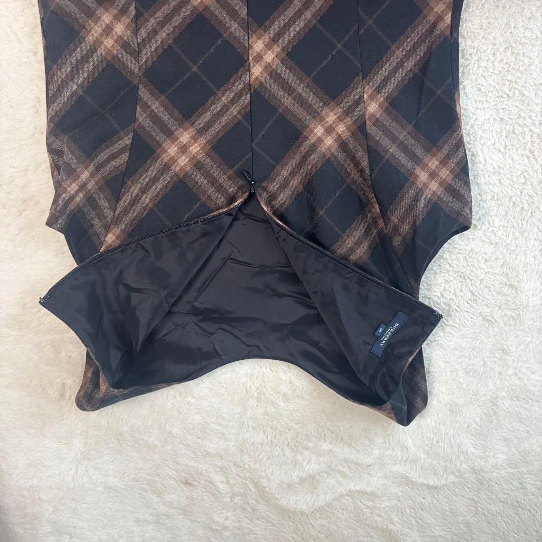 高級 バーバリーロンドン 大きいサイズ ノースリーブ ノバチェック ワンピース