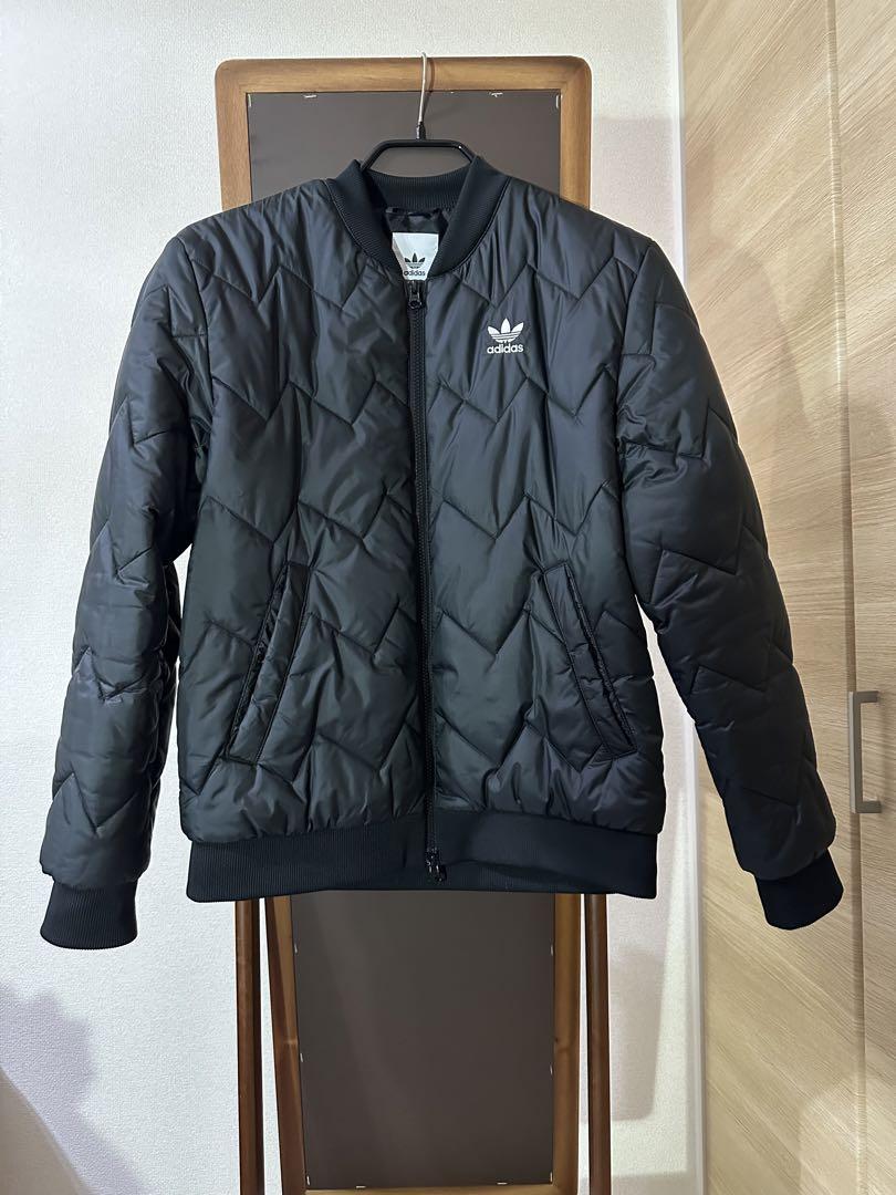 adidas 中綿 キルティングジャケット　ブラック Ｌサイズ