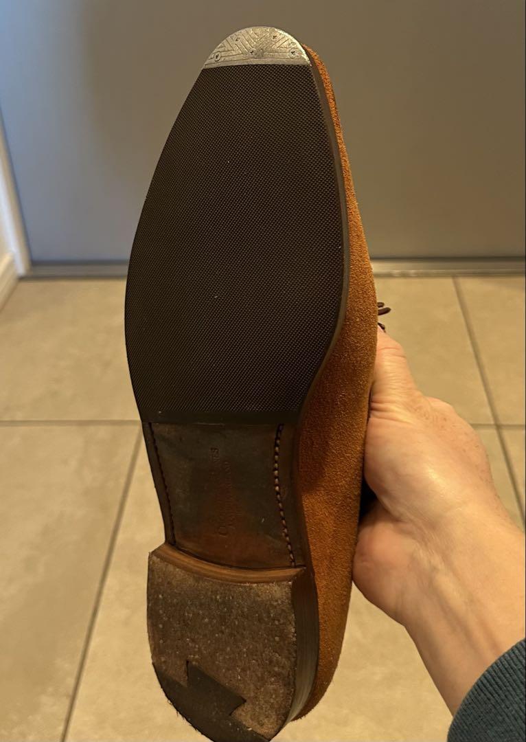 Crockett&Jones/バーニーズ別注　スエード　タッセルローファー