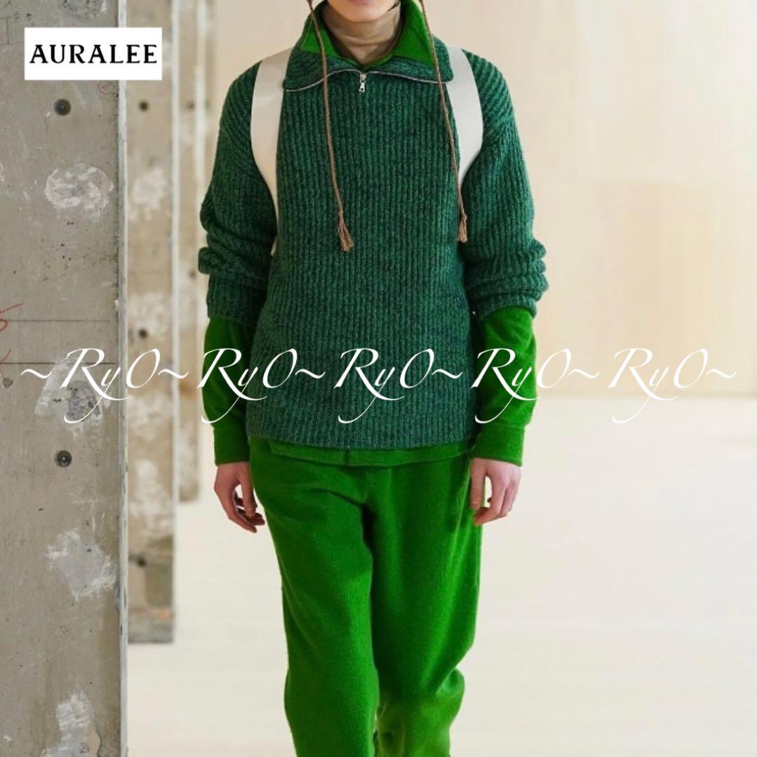 《AURALEE》ハーフジップニット 画像1