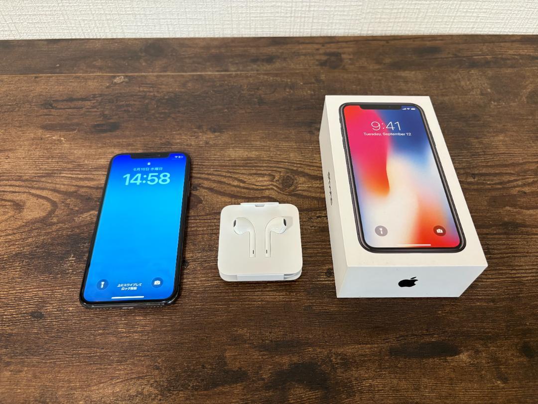 iPhone X 256GB（スペースグレイ）