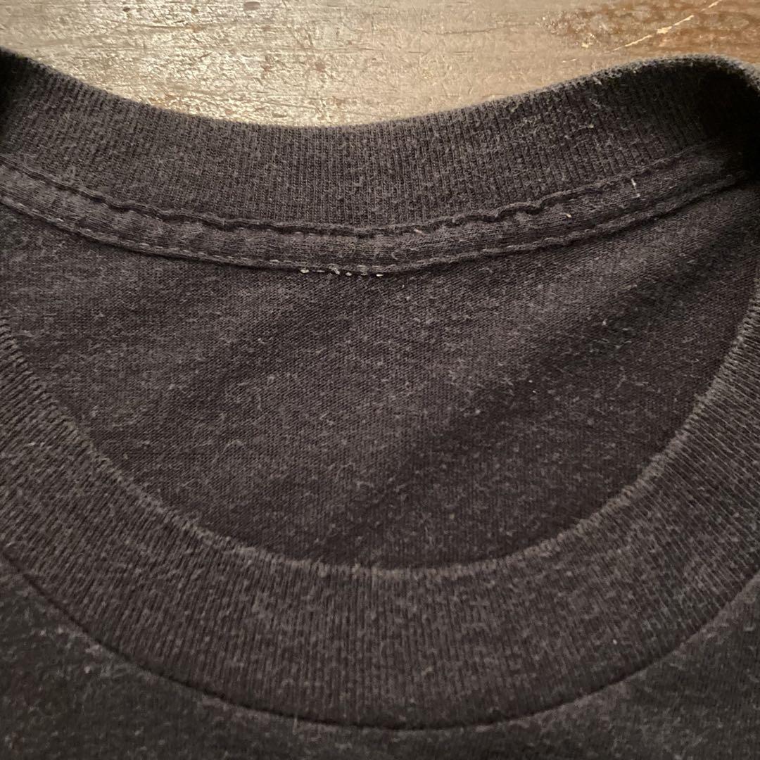 美品✩ 70s ハーレー スカル tシャツ 眼帯 ブラック M表記 紙