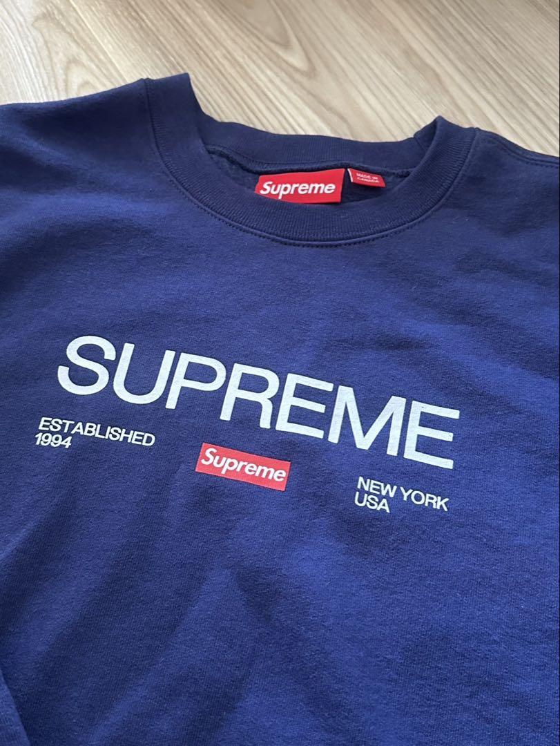 美品 24ss Supreme Established Crewneck m
