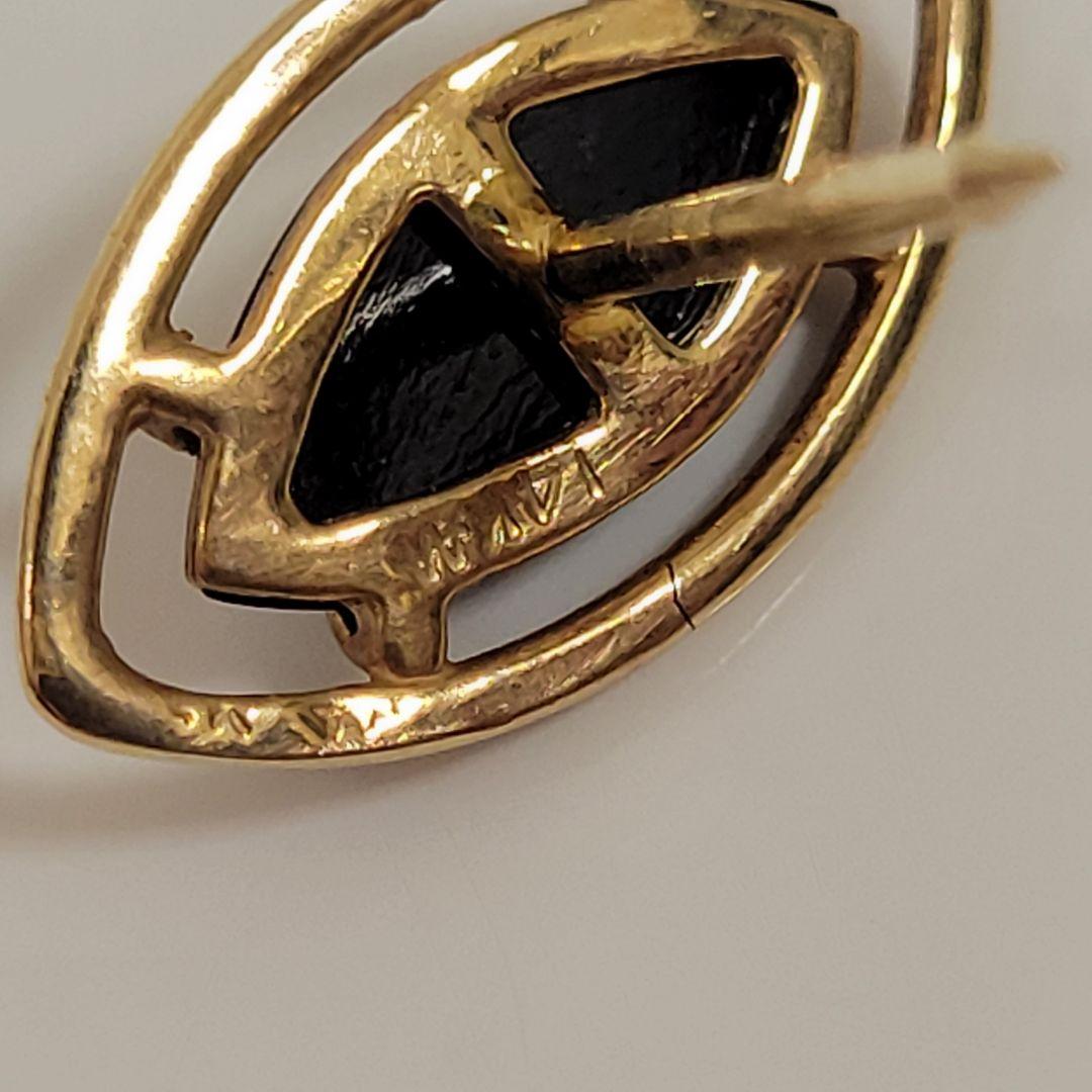 14K タイタックピン ネクタイピン アクセサリー