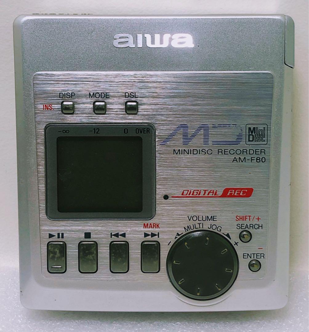 希少】AIWA☆ポータブルMDレコーダー AM-F80（動作確認済み