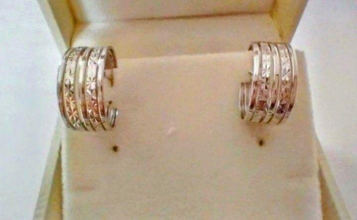 PT900フローラルカットボリュームラインピアス【値下げ】