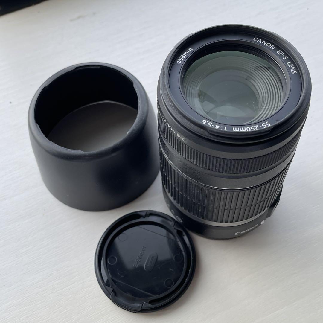 ジャンク品 Canon キヤノン EOS50D 55-250mm一眼レフ レンズ